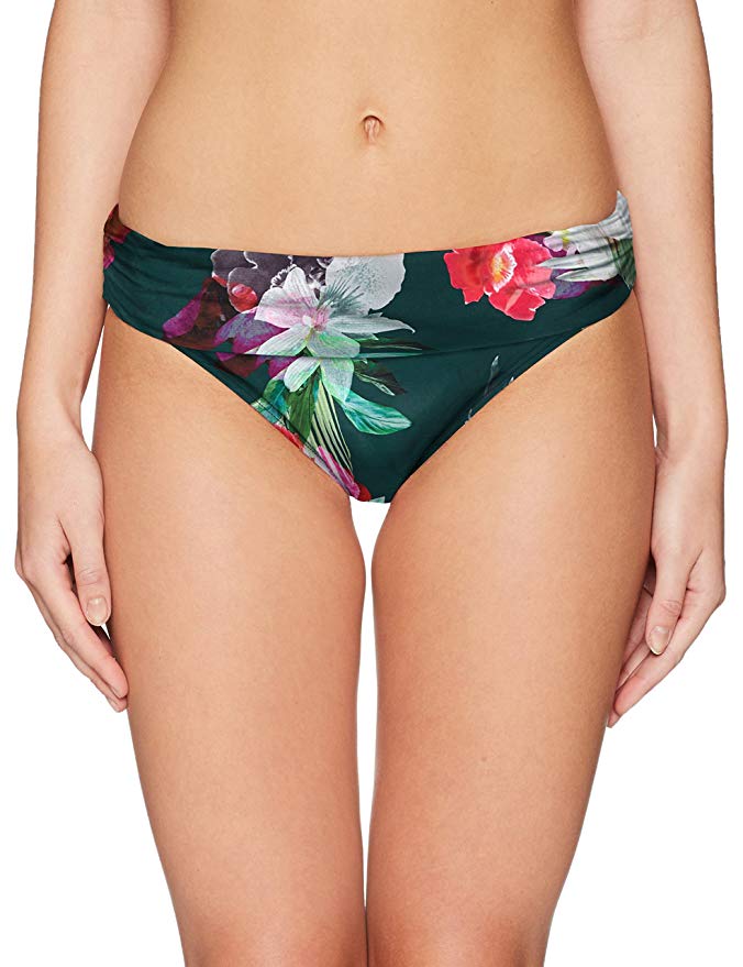La Blanca Women's Shirred Band Hipster Bikini Swimsuit Bottom